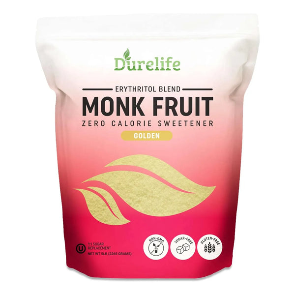 Edulcorante De Frutas Durelife Golden Monk 5 Libras Sustituto De Azúcar Natural