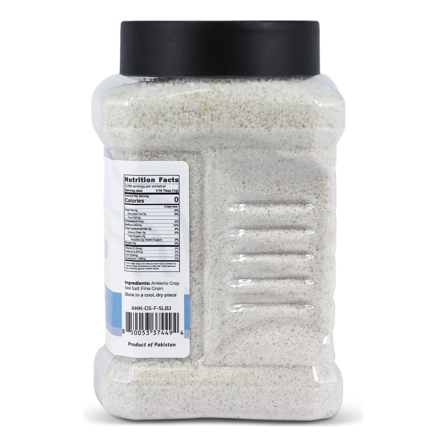 Sal Marina Gris Pura Ankerio Tarro 5 Libras Mango Ergonómico