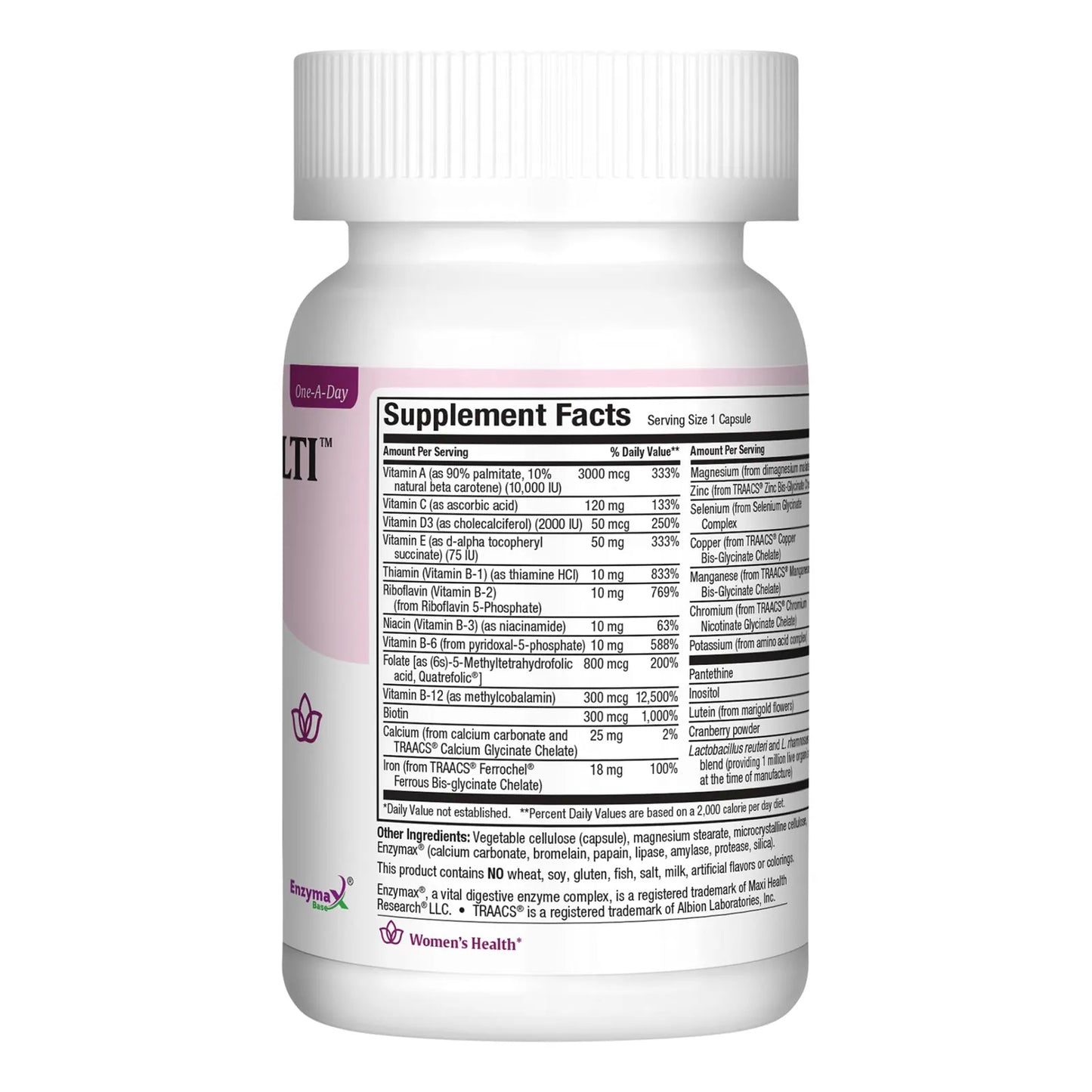Multivitamínico Diario Femenino Con Biotina Vitaminas A B C D E Calcio Zinc