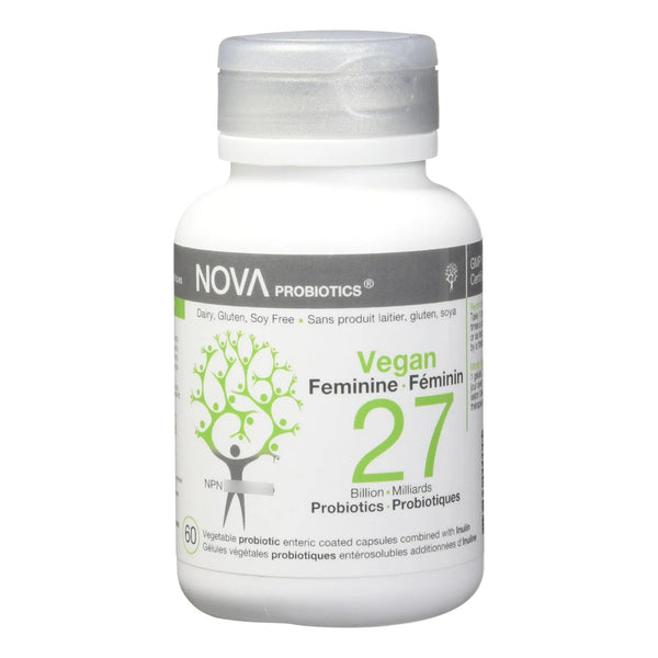 Fórmula Vegana Probióticos 27 Mil Millones 60 Cápsulas Salud Intestinal