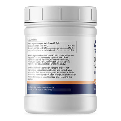 Masticables Suaves Omega 3 Aceite De Pescado Alta Potencia Para Perros