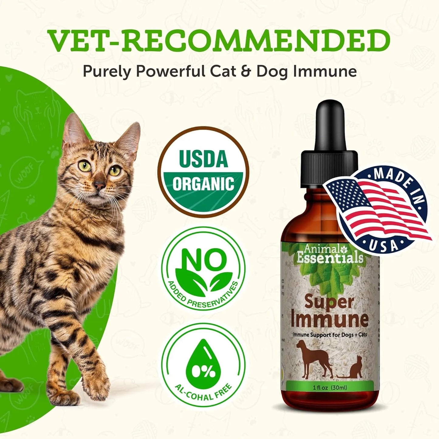 Súper Inmune Para Perros Y Gatos Apoyo Sistema Inmunológico Animal Essentials