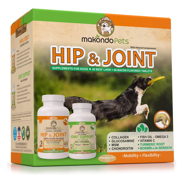 Suplemento Articular Para Perros Con Condroitina Colágeno Cúrcuma Alivia Dolor Articulaciones