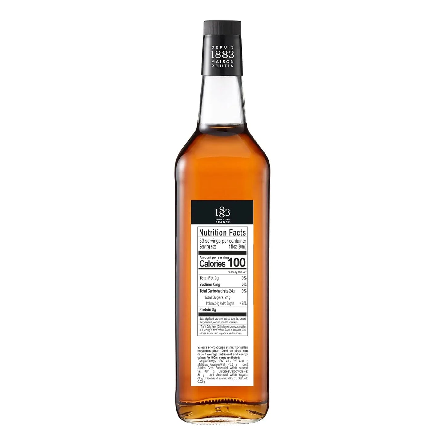 Sirope De Vainilla Frances 1883 Maison Routin 1 Litro Botella Vidrio