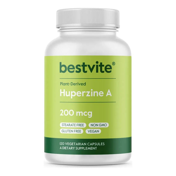Huperzina A 200 Mcg De Huperzia Serrata Natural 120 Capsulas Vegano Sin Gluten
