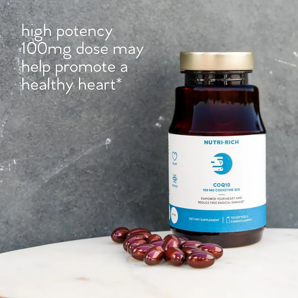 Coenzima Q10 100 Mg Antioxidante Energía Celular Salud Cardíaca