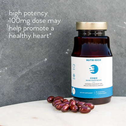Coenzima Q10 100 Mg Antioxidante Energía Celular Salud Cardíaca