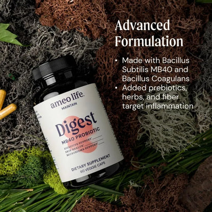 Probiótico Mb40 Para Salud Digestiva Intestinal E Inmunidad