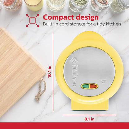 Máquina Antiadherente Para Hacer Tortillas Y Frittatas Holstein Housewares Negra Acero Inoxidable