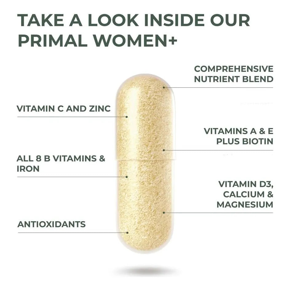 Multivitaminico Para Mujeres Con Vitaminas A C D E B12 B6 Biotina Zinc 60 Capsulas
