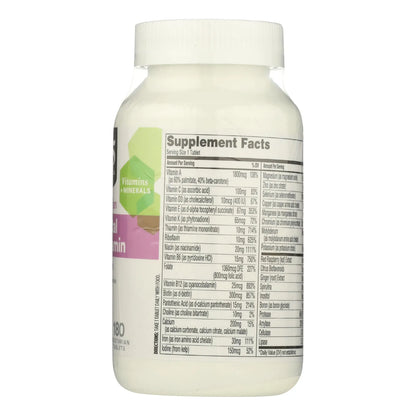 Multivitaminico Prenatal One Daily 180 Tabletas Con Acido Folico Y Jengibre
