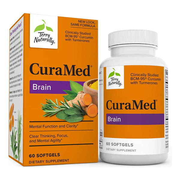 Suplemento Cerebral Terry Naturally Curamed Brain 60 Capsulas Con Bcm 95 Y Vitamina D3