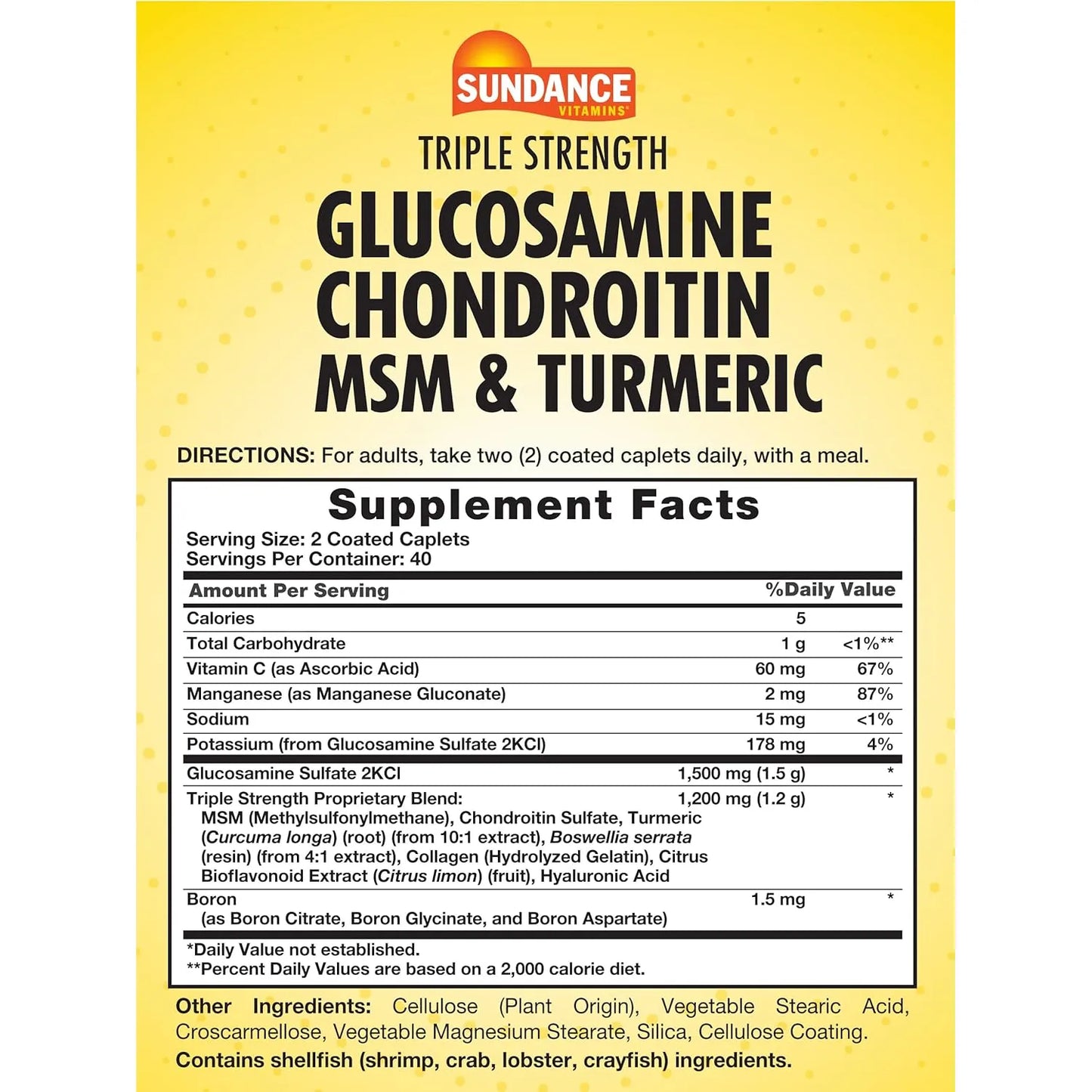 Glucosamina Condroitina MSM Con Curcuma 80 Capsulas Alivia Dolor Articular