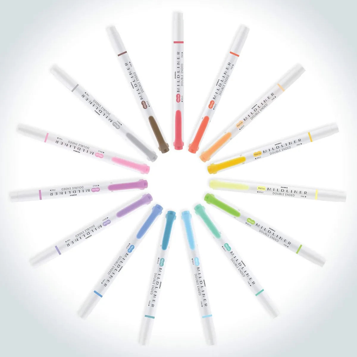 Rotuladores Mildliner Zebra Pen 25 Unidades Punta Doble Colores Vibrantes