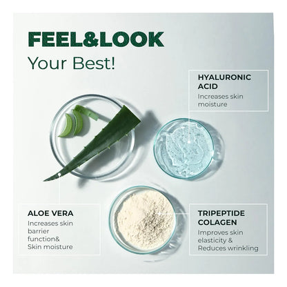 Suplemento De Colageno Marino Con Acido Hialuronico Aloe Vera Y Vitamina E Para Piel Cabello Y Uñas