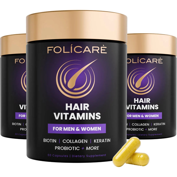 Vitaminas Cabello Piel Uñas Biotina Colageno Queratina Paquete X3