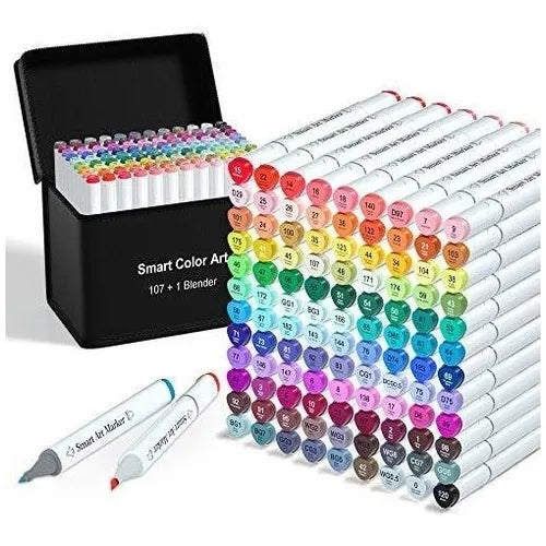 Set De Marcadores Smart Color 108 U Multi Colores Punta Dual Resistente Al Agua