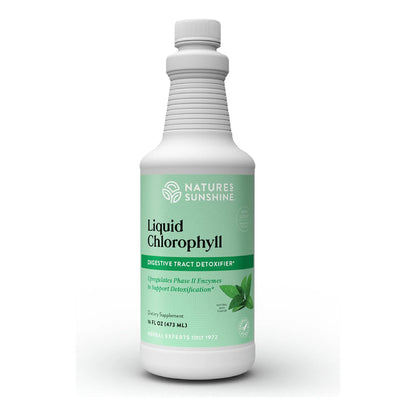 Clorofila Líquida Natures Sunshine 473ml Desintoxicante Energía Natural