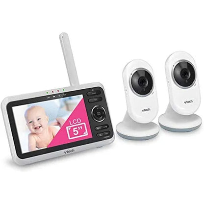 Monitor De Video Para Bebes Vtech Vm350 2 Pantalla 5 Pulgadas Vision Nocturna