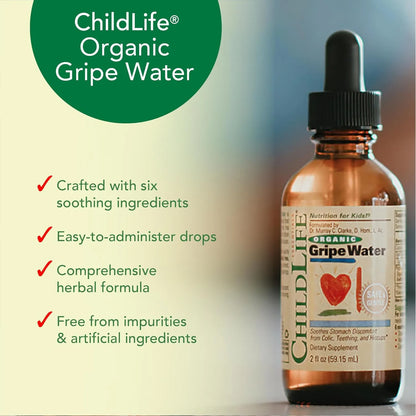 Agua Organica Para Bebes Alivia Colicos Y Gases Childlife Essentials Gotas