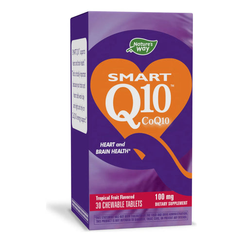 Masticables CoQ10 Tropicales 30 Unidades Salud Corazón Y Cerebro Nature's Way
