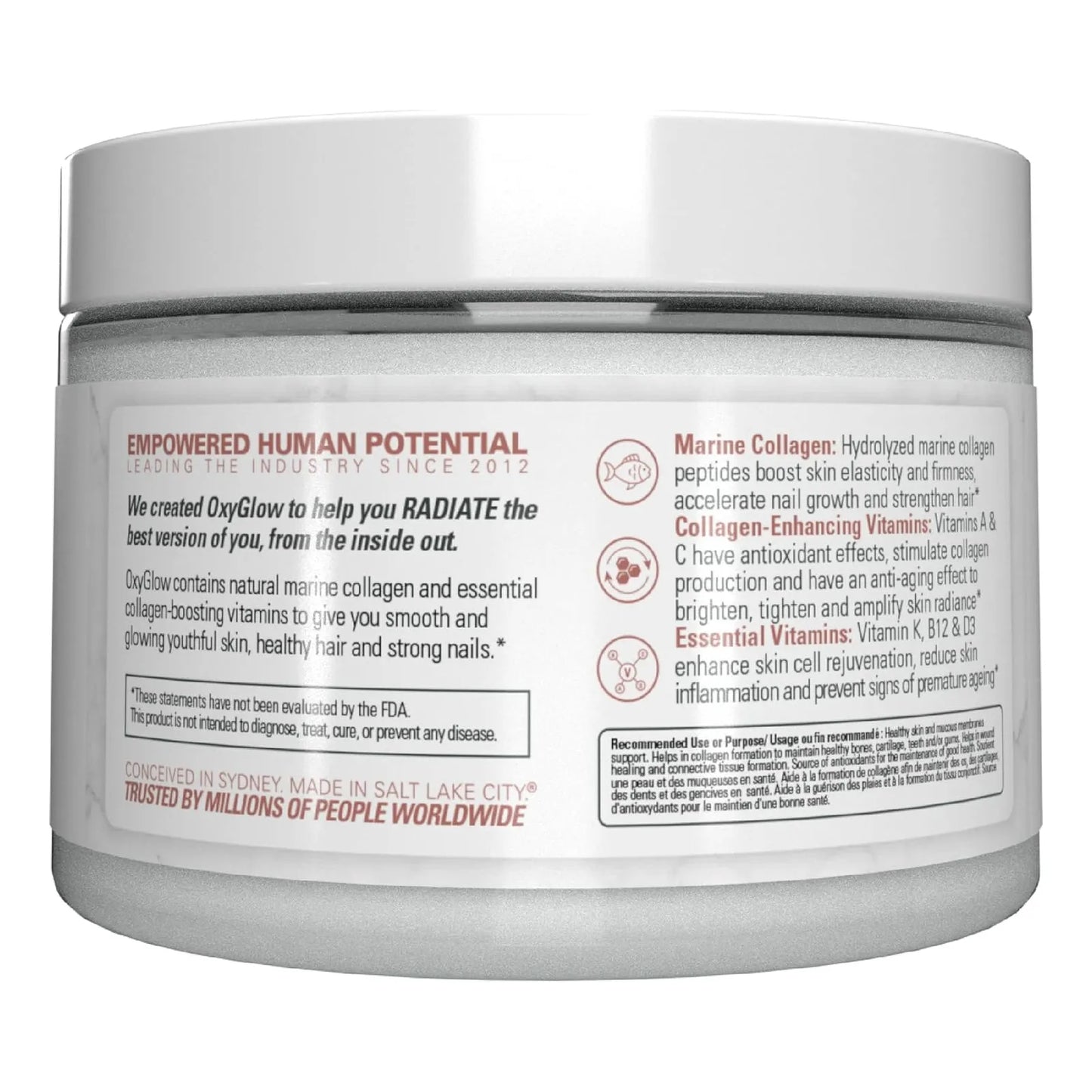 Polvo De Colageno Marino Hidrolizado Para Piel Firme Uñas Fuertes Y Cabello Sano Ehp Labs Oxyglow