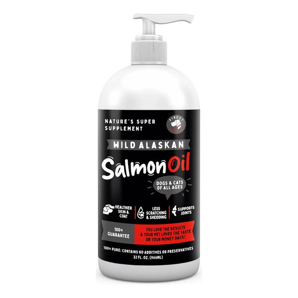 Aceite Puro De Salmón Salvaje 946 Ml Para Perros Y Gatos Mejora Piel Pelaje Y Articulaciones