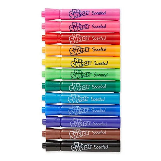 Mr Sketch Marcadores Fragancia 12 Unidades Colores Vibrantes Aroma Delicioso