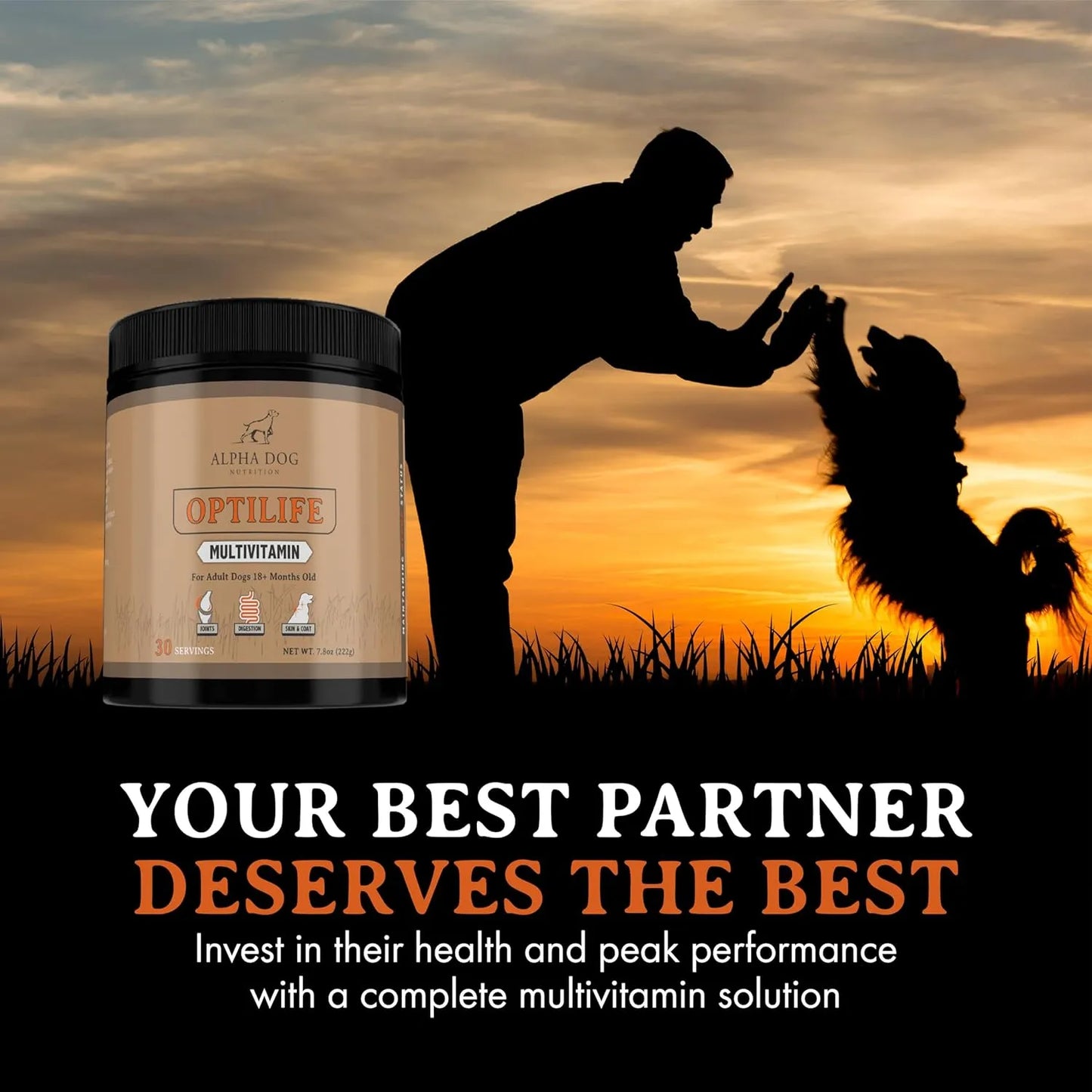 Multivitamínico OptiLife Para Perros Adultos Con Probióticos Y Soporte Articular