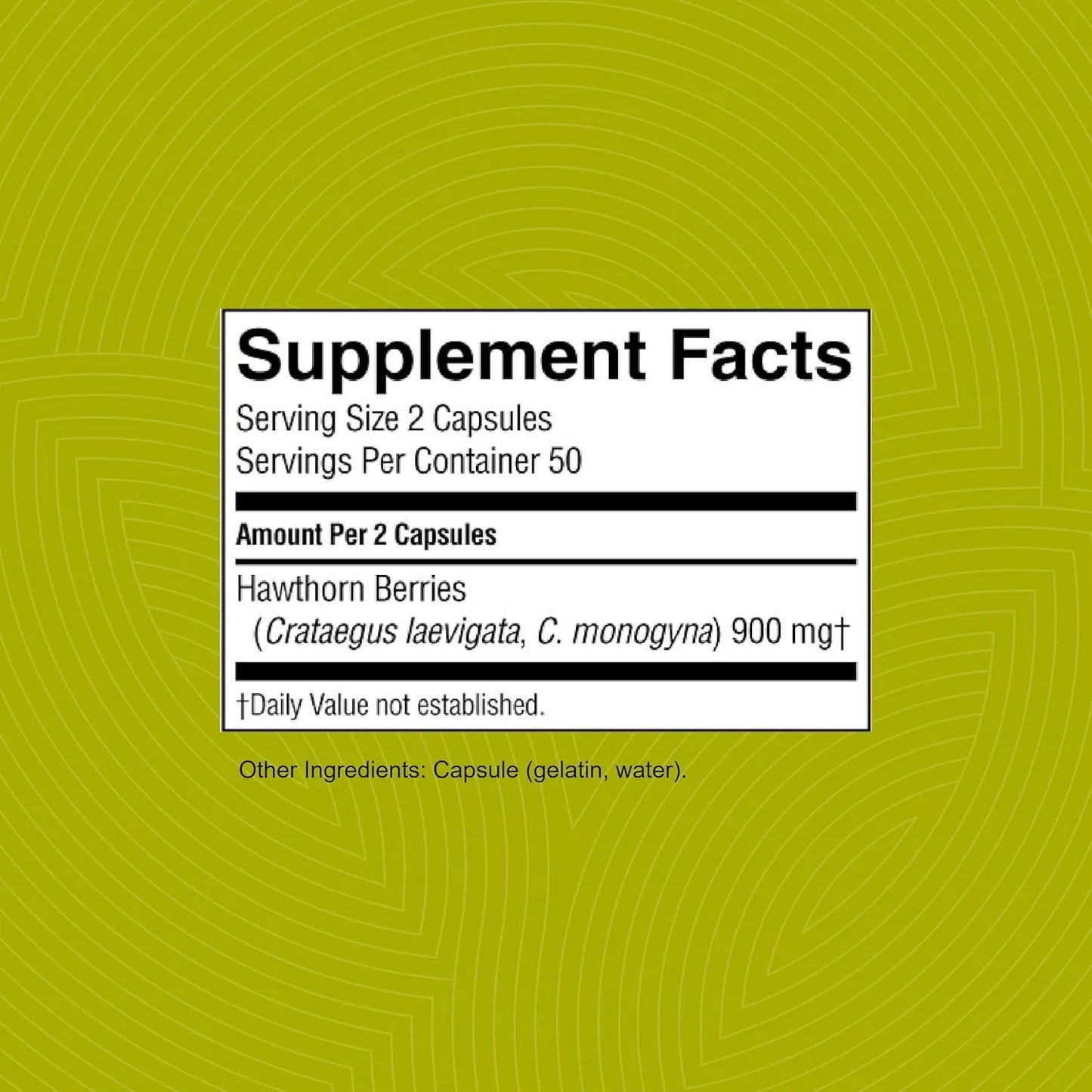 Bayas De Espino 100 Capsulas Apoyo Circulatorio Y Funcion Cardiaca Nature's Sunshine