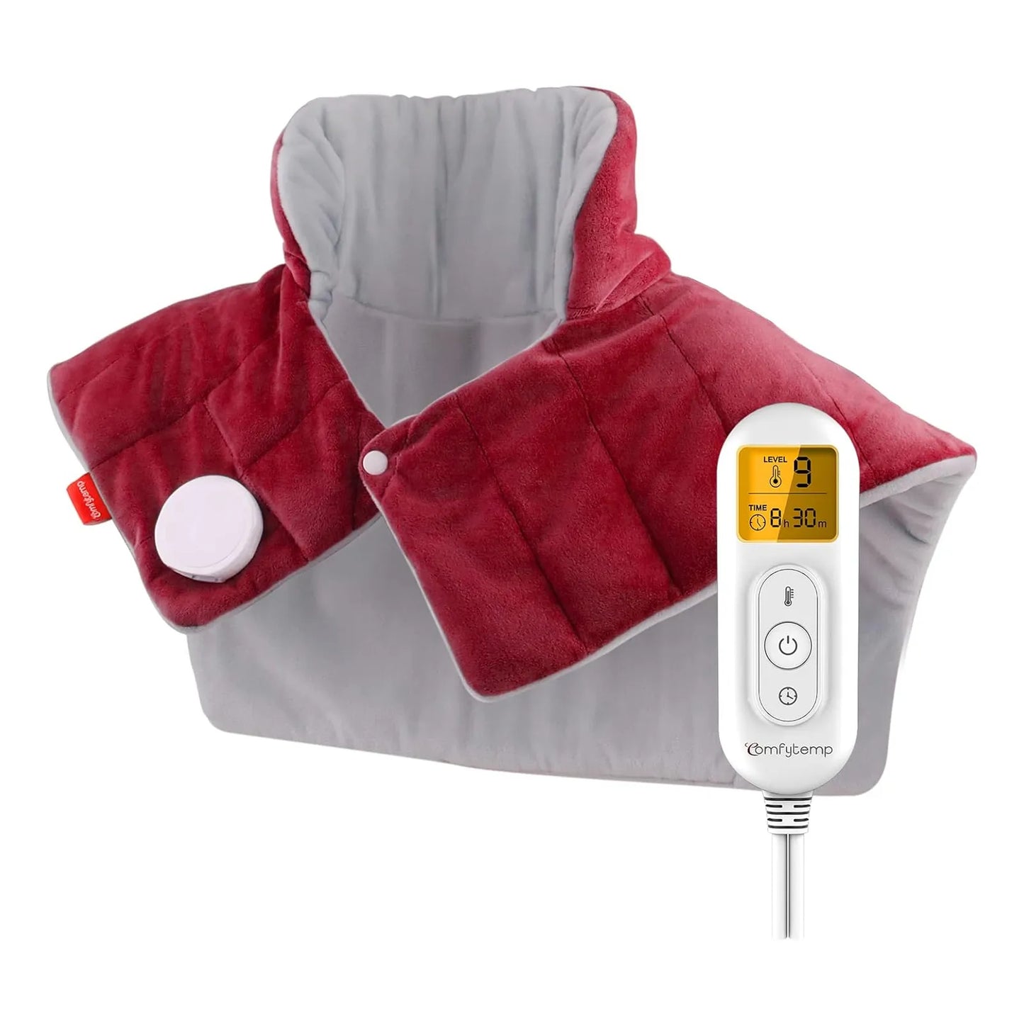 Almohadilla Termica Con Peso Alivio Dolor Cuello Hombros Comfytemp 9 Niveles Calor
