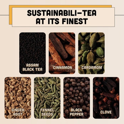 Té Masala Chai Aromático Mezcla India Especiada 198g Hojas Sueltas