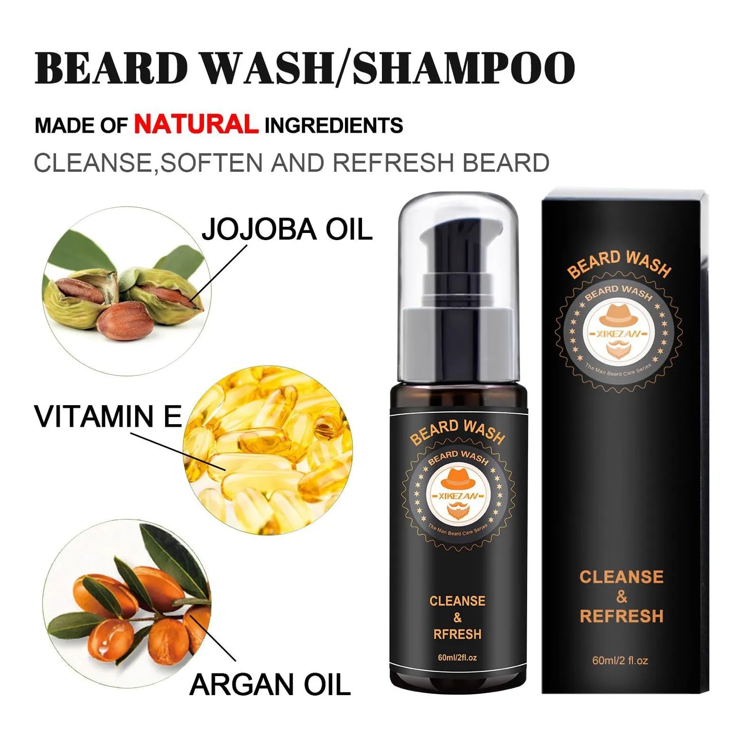 Kit De Aseo De Barba Completo Con Acondicionador Y Accesorios De Lujo XIKEZAN