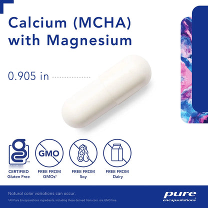 Calcio Mcha Con Magnesio Suplemento Dietetico Hipoalergenico 180 Capsulas