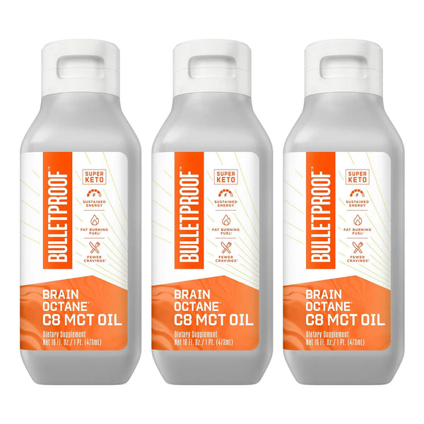 Aceite Brain Octane Qzocc 473 Ml Paquete Trio Energía Mental