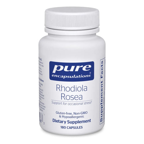 Rhodiola Rosea Adaptogeno 180 Capsulas Alivia Estres Fatiga Resistencia Vegano