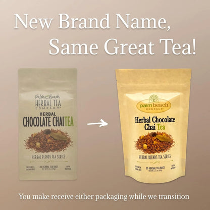 Té Chai De Chocolate De Hierbas 30 Bolsas Palm Beach Herbals Aroma Relajante