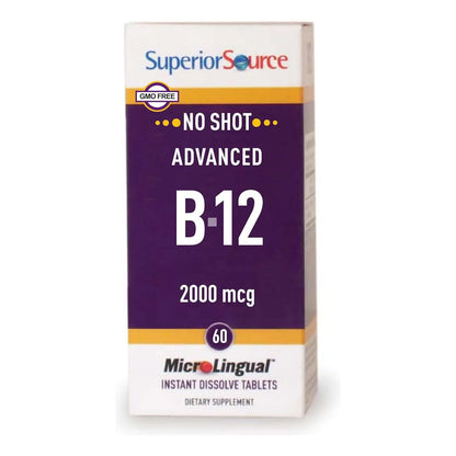 Tabletas De B12 2000 Mcg 60 Unidades Energía Salud Ósea Y Muscular