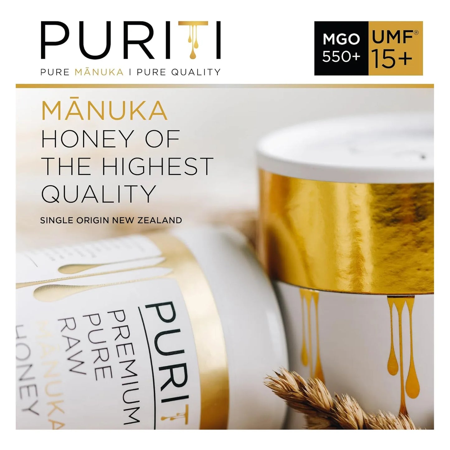 Miel De Manuka 100 Pura Mgo 550 Umf 15 Certificada 250g Nueva Zelanda