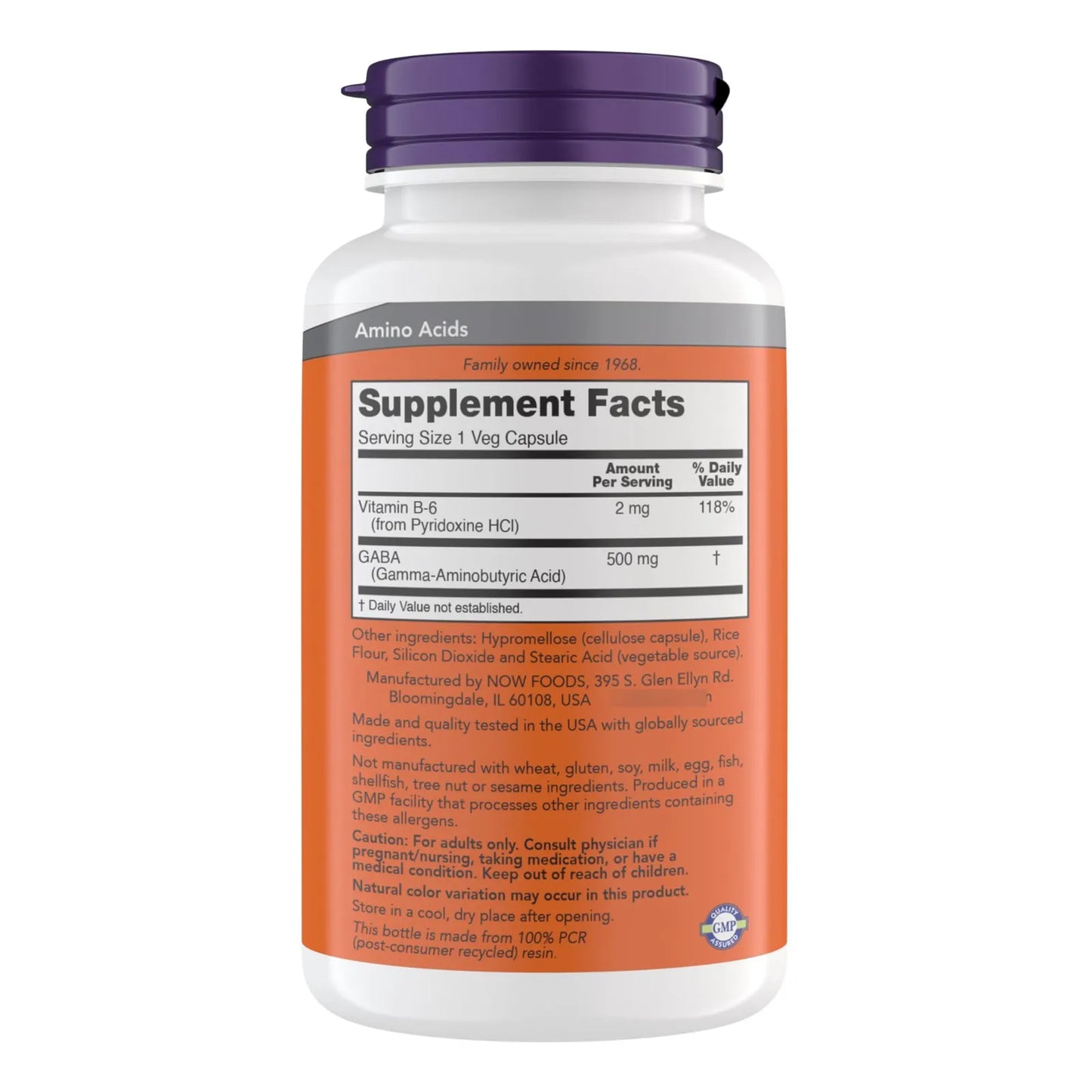 Cápsulas De Gaba 500 Mg Suplemento Premium Para Alivio Del Estrés Y Función Cerebral