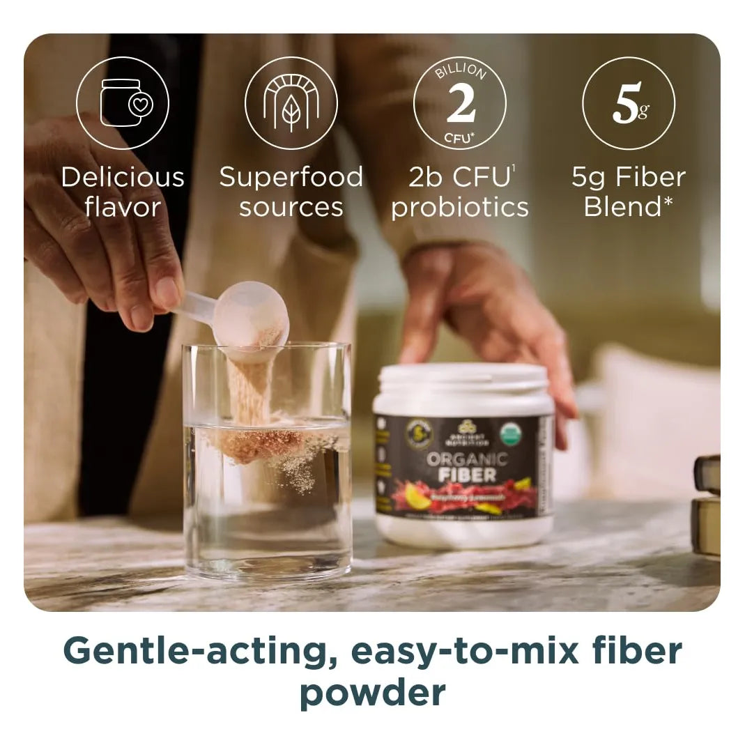Polvo De Fibra Organica Limonada Frambuesa Fibra Soluble Acacia Konjac Probióticos