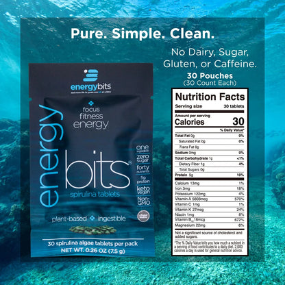 Tabletas Orgánicas De Espirulina Superalimento Para Energía Y Concentración