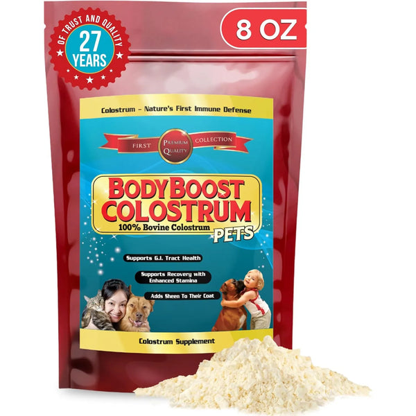 Polvo De Calostro Bovino 100% Puro Refuerzo Inmunologico Para Mascotas