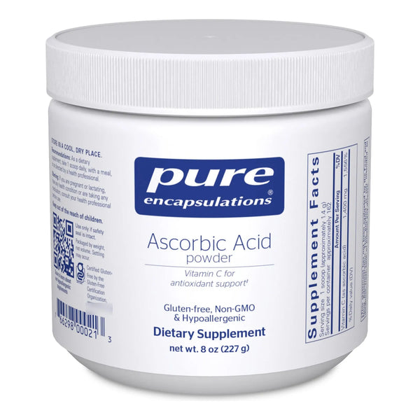 Polvo De Acido Ascorbico Hipoalergenico Vitamina C Antioxidante 8 Onzas