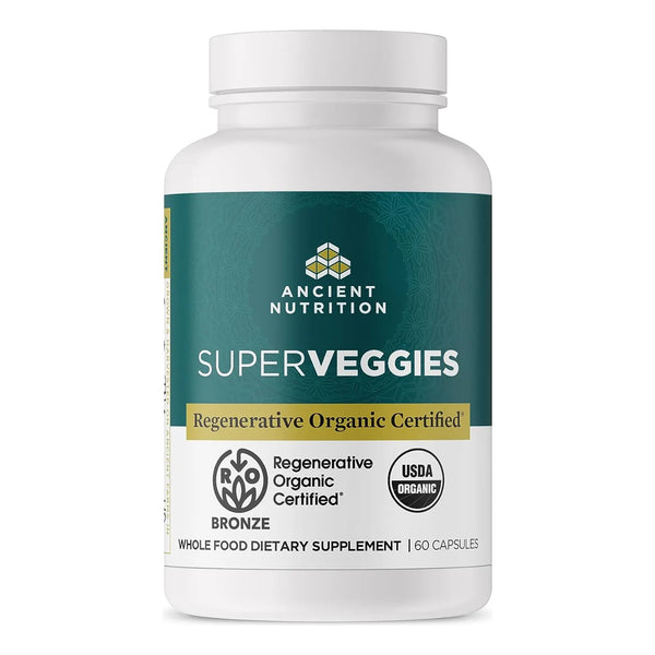 Cápsulas SuperVeggies Orgánicas Para Salud Intestinal Y Sistema Inmunológico Ancient Nutrition