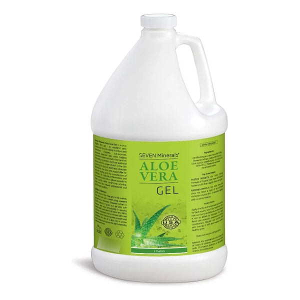 Gel Organico De Aloe Vera 100% Puro Alta Calidad 3.7 L Seven Minerals