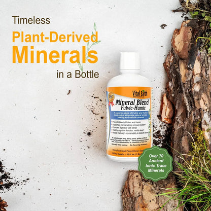 Mezcla Líquida De Minerales Húmicos Con Ácido Fúlvico 70 Minerales Energía Y Equilibrio 32 Oz
