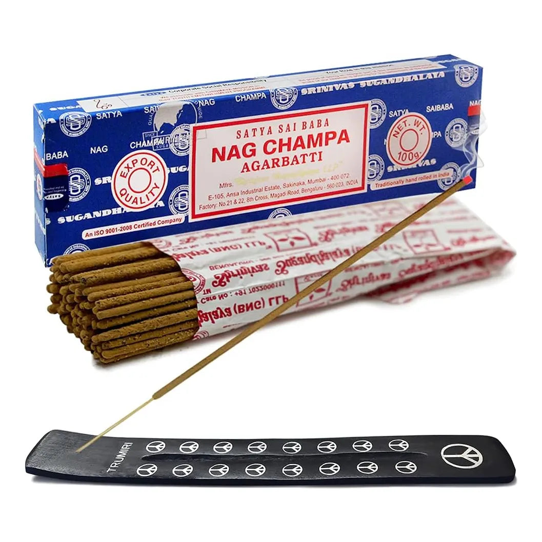 Soportes Para Incienso Con 100 Varillas Satya Sai Baba 100 G Fragancia Natural