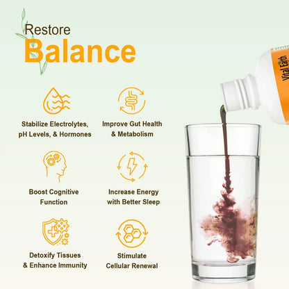 Mezcla Líquida De Minerales Húmicos Con Ácido Fúlvico 70 Minerales Energía Y Equilibrio 32 Oz
