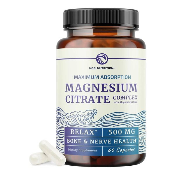 Magnesio Complex 500 Mg Relajacion Muscular Y Recuperacion 60 Capsulas